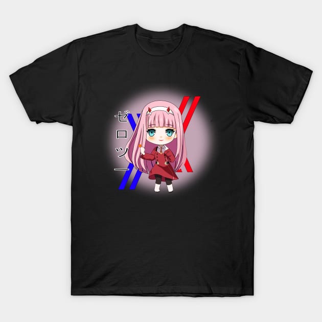 kawaii zero two T-Shirt by KM Design